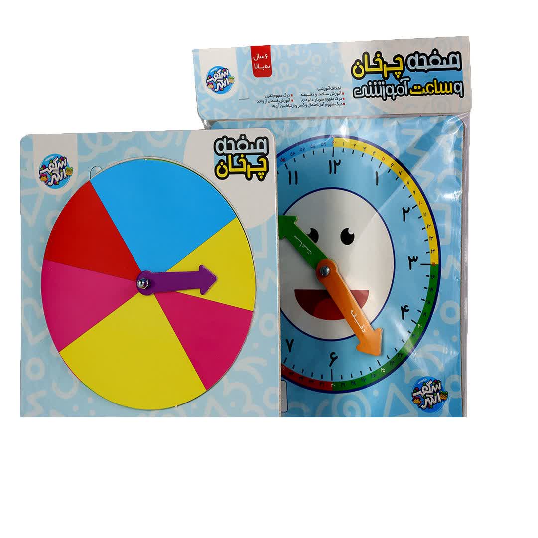 صفحه چرخان و ساعت آموزشی